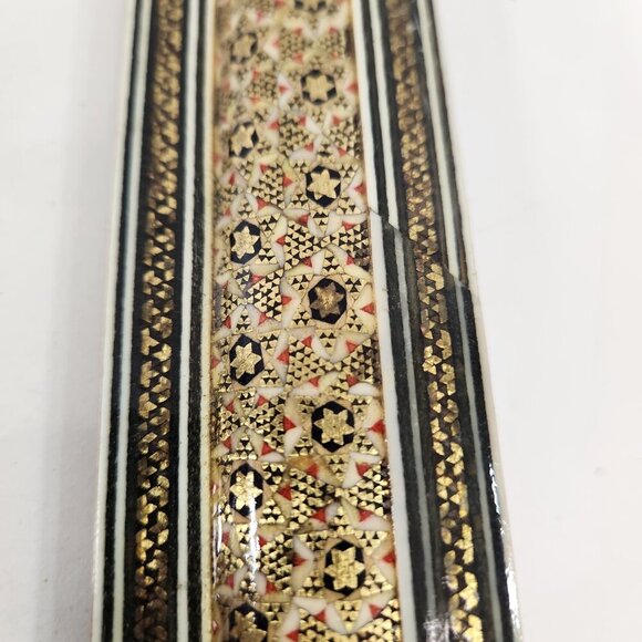 Vintage Marquetry Inlay Picture Frames Bundle of 2 - Picture 3 of 16